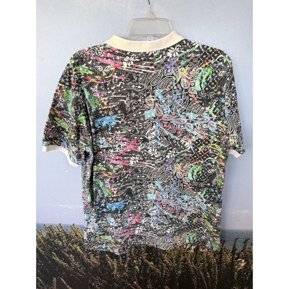 Robert Graham Polo Shirt Rip Tide Abstract Moisture Wicking Golf Mens L - Picture 2 of 4